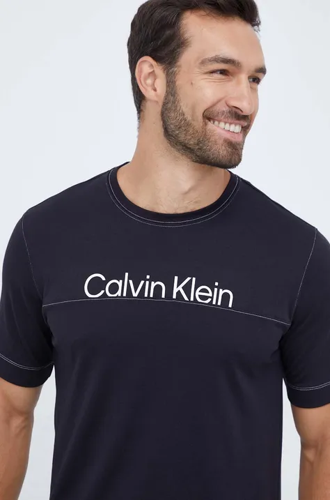 Μπλουζάκι προπόνησης Calvin Klein Performance χρώμα: μαύρο