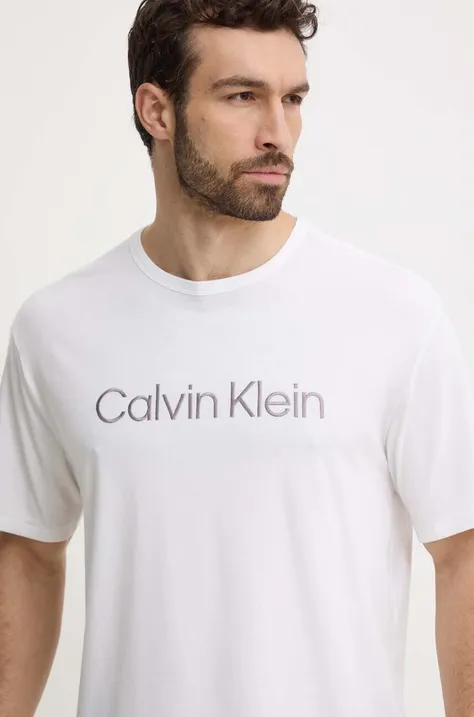 Calvin Klein Underwear tricou lounge culoarea alb, cu imprimeu 000NM2501E