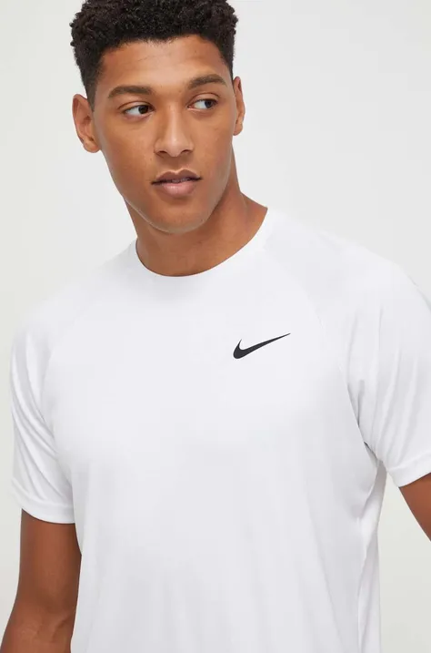 Majica kratkih rukava za trening Nike boja: bijela, bez uzorka