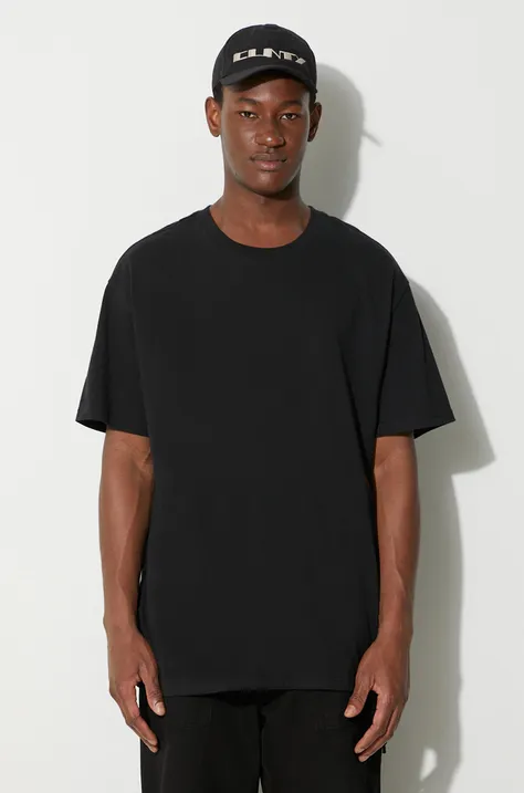 Bavlnené tričko KSUBI čierna farba, s potlačou