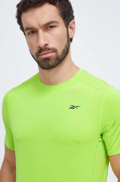 Reebok tricou de antrenament Activchill culoarea verde, neted