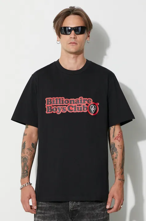 Billionaire Boys Club t-shirt bawełniany OUTDOORSMAN T-SHIRT kolor czarny z nadrukiem B23343
