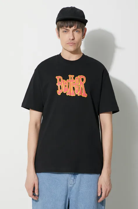 Butter Goods t-shirt in cotone Tour Tee uomo colore nero BGQ423D10604