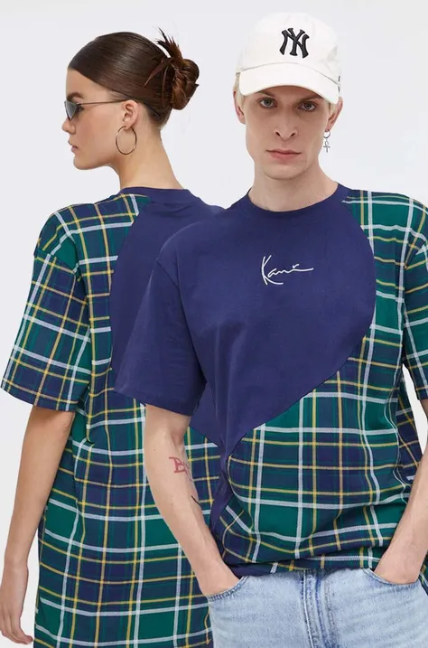 Karl Kani t-shirt bawełniany wzorzysty