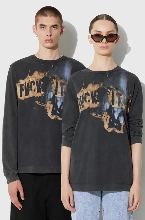 Βαμβακερή μπλούζα με μακριά μανίκια 1017 ALYX 9SM χρώμα: μαύρο
