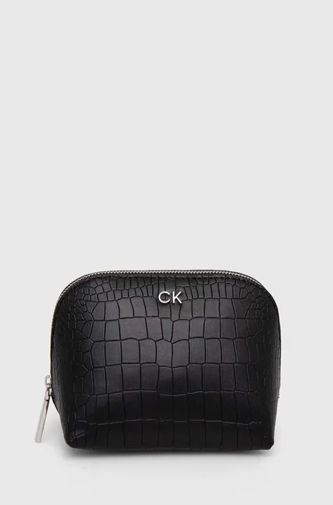 Kozmetična torbica Calvin Klein črna barva, K60K612640