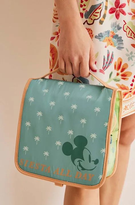 Kosmetická taška women'secret Mickey zelená barva, 4847892