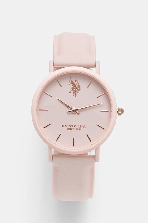 Часовник U.S. Polo Assn. LUCY дамски в розово USP8058PK