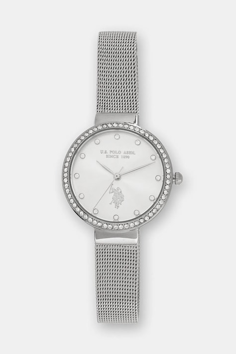 U.S. Polo Assn. ceas CAMILLE femei, culoarea argintiu, USP8107ST