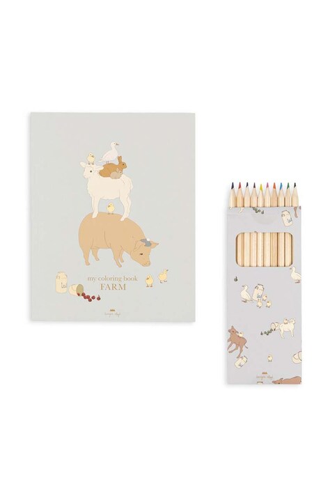 Konges Sløjd kolorowanka COLORING BOOK AND CRAYONS KS101465