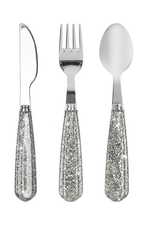 Комплект детски прибори за хранене Konges Sløjd GLITTER CUTLERY KS101531