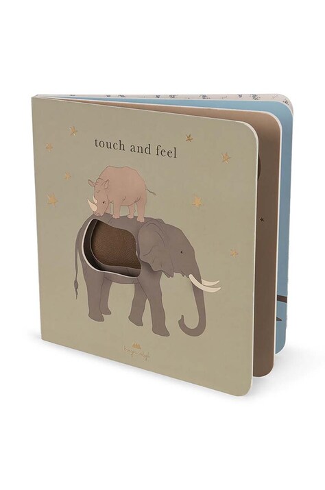 Brožura aktivit pro děti Konges Sløjd TOUCH AND FEEL BOOK SAFARI FSC KS101711