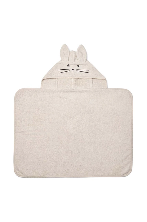 Хлопковое полотенце для младенцев Liewood Vilas Rabbit Baby Hooded Towel LW19631