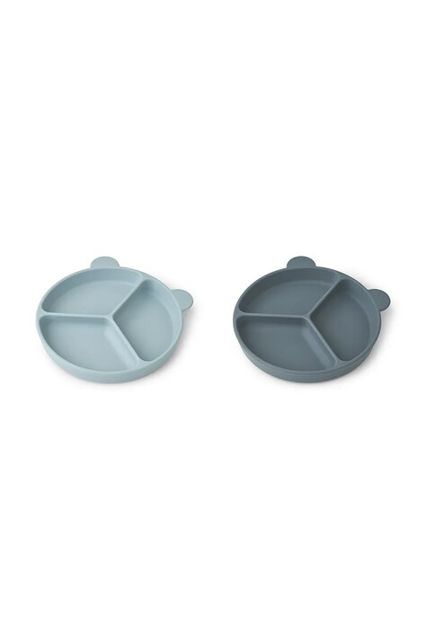Liewood set piatti Stacy Divider Suction Plate 2-Pack pacco da 2 LW15122