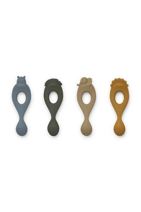 Набір ложок для дітей Liewood Liva silicone spoon 4-pack 4-pack LW15223