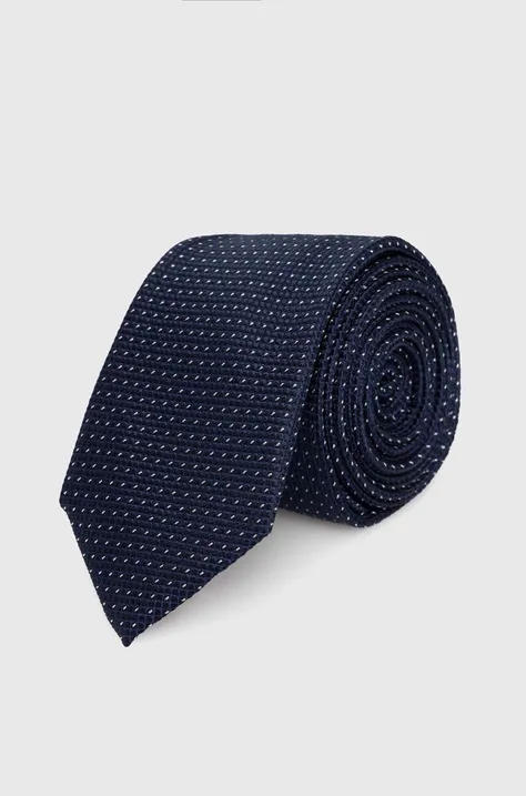 Calvin Klein cravata de matase culoarea albastru marin, K10K113144