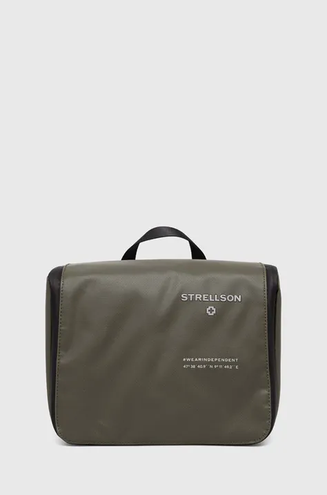 Kozmetična torbica Strellson Stockwell Benny zelena barva, 4010003054