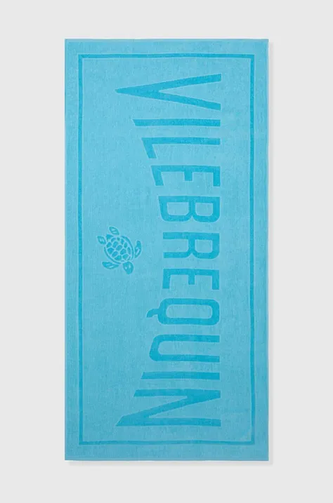 Vilebrequin ręcznik bawełniany SAND 90 x 180 cm kolor turkusowy SANC1200