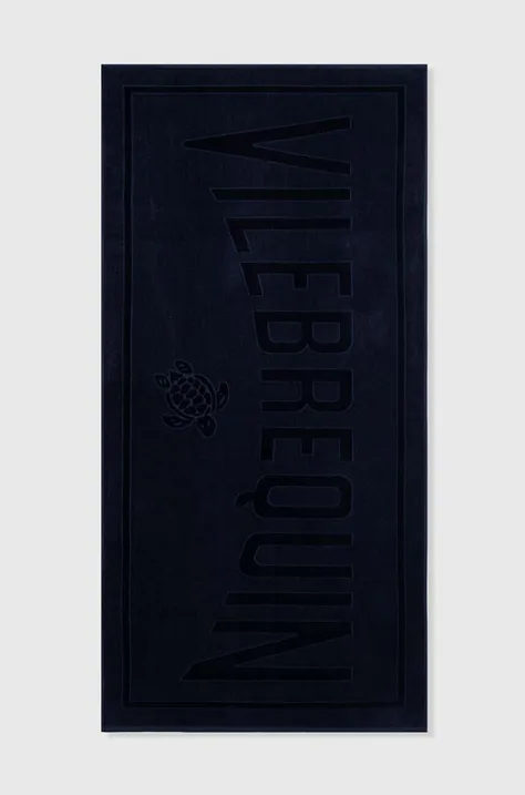 Vilebrequin asciugamano con aggiunta di lana SAND 90 x 180 cm colore blu navy SANC1200
