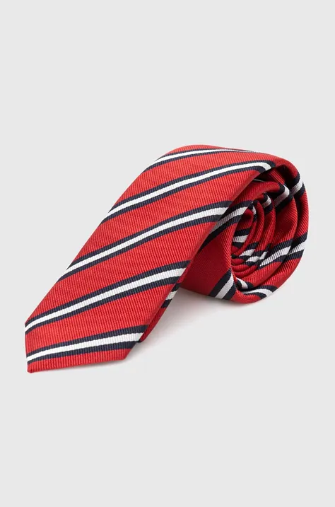 HUGO krawat kolor czerwony 50520650