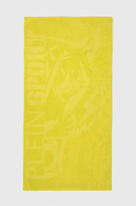Bavlněný ručník PLEIN SPORT 92 x 170 cm zelená barva, PS24TW02