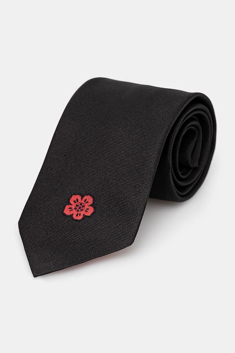 Kenzo silk tie black color FE65CR010JCC.99