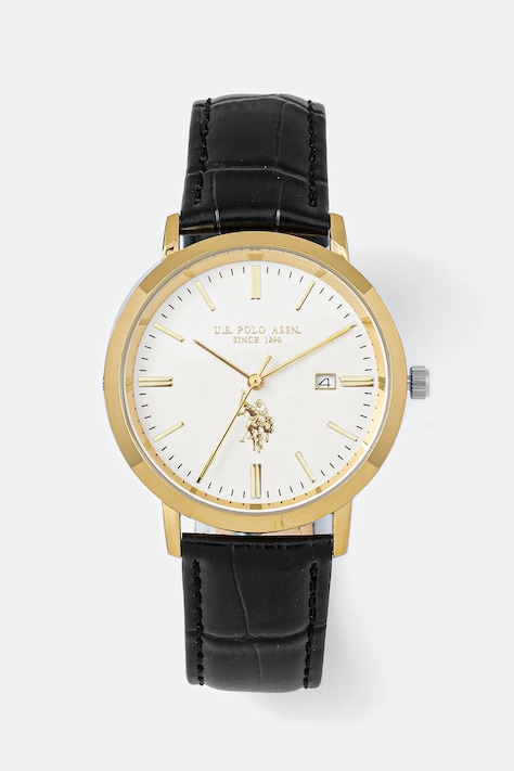 Hodinky U.S. Polo Assn. OLIVER pánske, čierna farba, USP4804YG