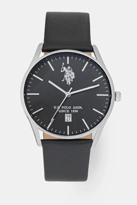 Годинник U.S. Polo Assn. COLIN чоловічий колір чорний USP7085ST