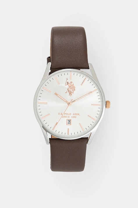 U.S. Polo Assn. zegarek COLIN męski kolor brązowy USP7087RG