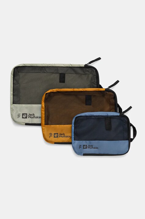 Jack Wolfskin organizer da viaggio Compression Cube pacco da 3 A62122