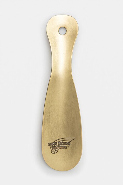 Red Wing shoe horn Antique Brass Boot Horn gold color 95187