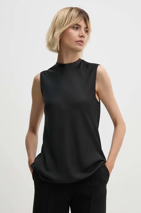 Calvin Klein bluzka damska kolor czarny gładka K20K207289