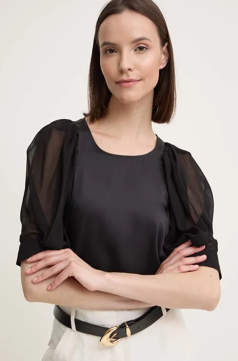 Bluza Dkny za žene, boja: crna, bez uzorka, P4EANR35