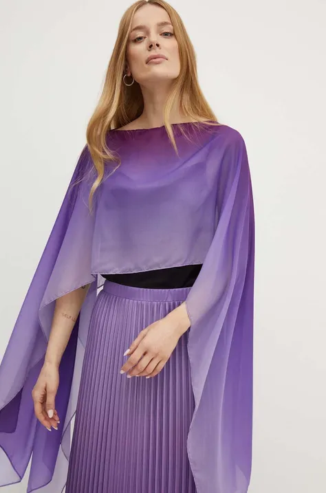 Блузка MAX&Co. жіноча колір фіолетовий візерунок 2426736016200