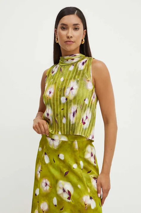 Блузка MAX&Co. жіноча колір зелений візерунок 2426946101200