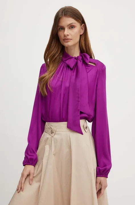 Блузка Joseph Ribkoff жіноча колір фіолетовий однотонна 243022
