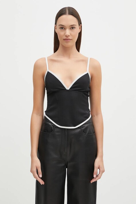 adidas Originals top Atlanta Corset black color smooth IW5675