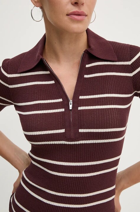Pulover A.L.C. za žene, boja: bordo, lagani, 7SWTP00620