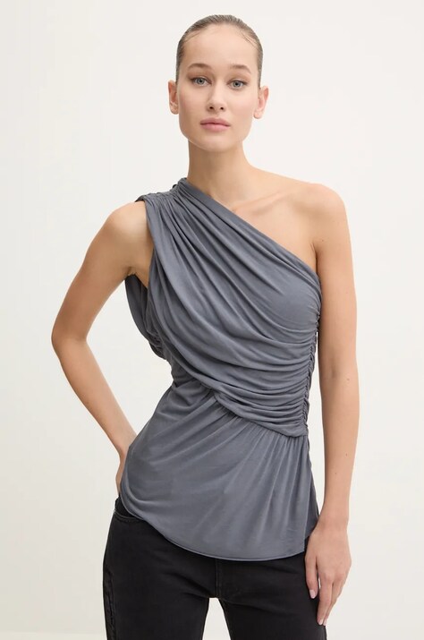 Μπλουζάκι Rick Owens Lilies χρώμα: γκρι, LI02D5102RV