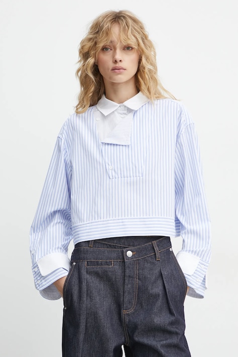 Majica MUNTHE SPACE ženska, bela barva, 244101424424