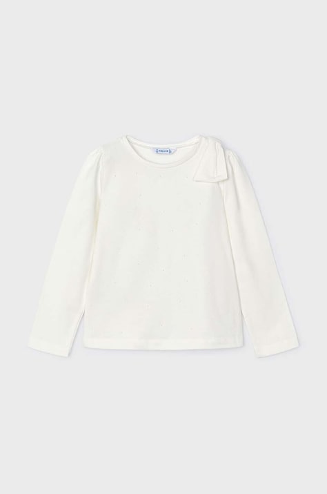 Детска блуза Mayoral в бежово с изчистен дизайн 4064