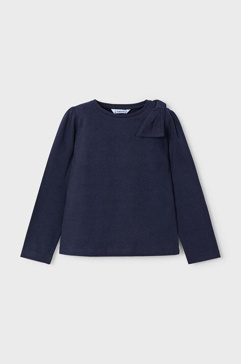 Mayoral bluza copii culoarea albastru marin, neted, 4064