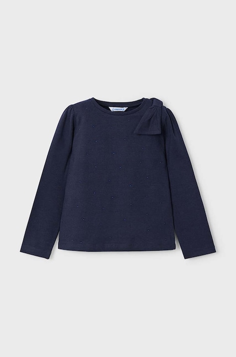 Mayoral bluza copii culoarea albastru marin, neted, 4064