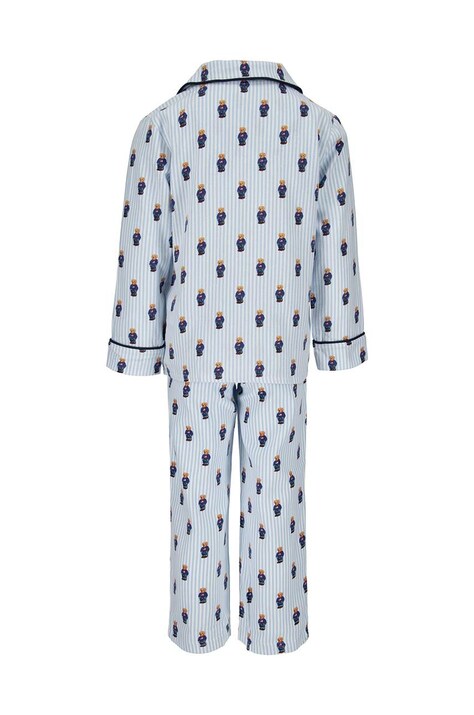 Дитяча бавовняна піжама Polo Ralph Lauren — AW24-BIB00S, блакитний — фото 2