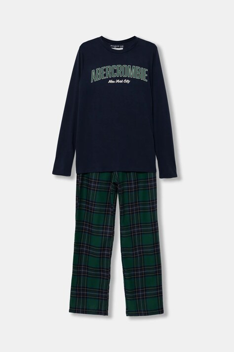 Dětské pyžamo Abercrombie & Fitch tmavomodrá barva