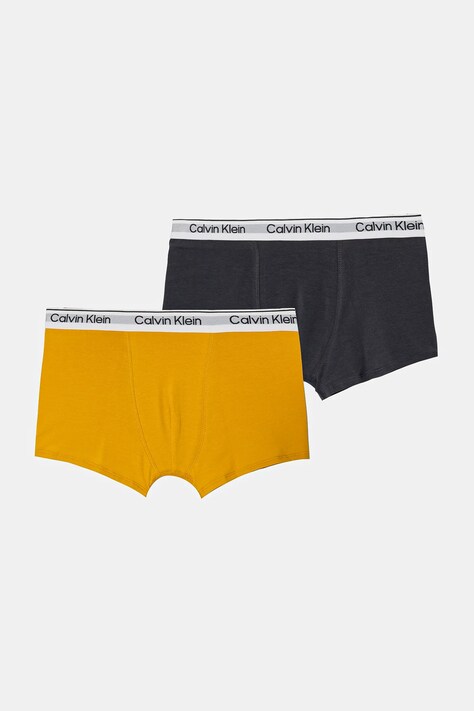 Calvin Klein Underwear boxeri copii 2-pack culoarea galben, B70B700490