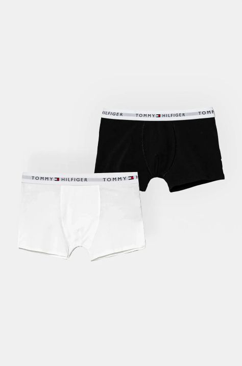 Detské boxerky Tommy Hilfiger 2-pak biela farba, UB0UB00549