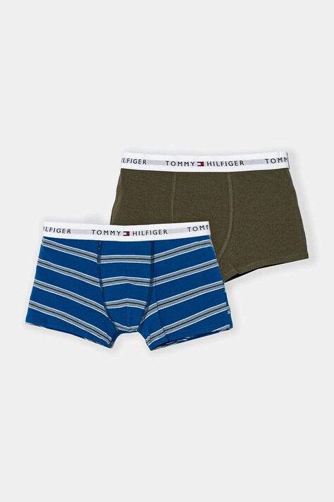 Dětské boxerky Tommy Hilfiger 2-pack zelená barva, UB0UB00550