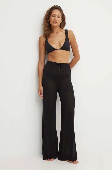 Calvin Klein spodnie plażowe kolor czarny KW0KW02521