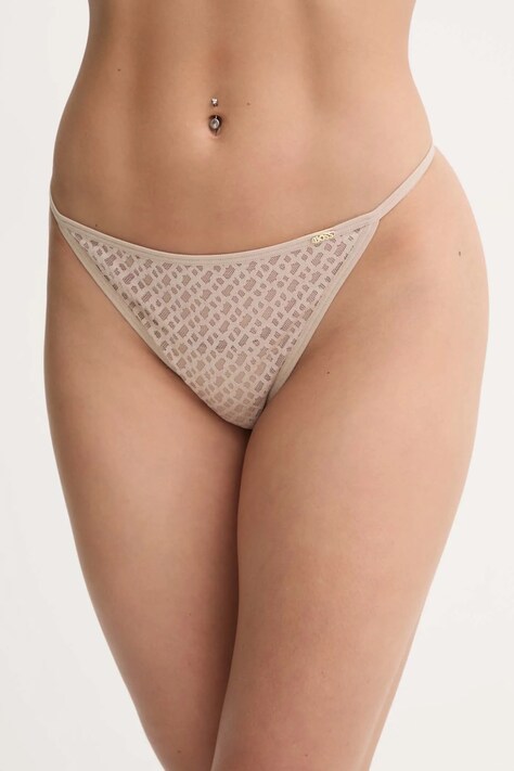 Tanga BOSS béžová barva, 50520383